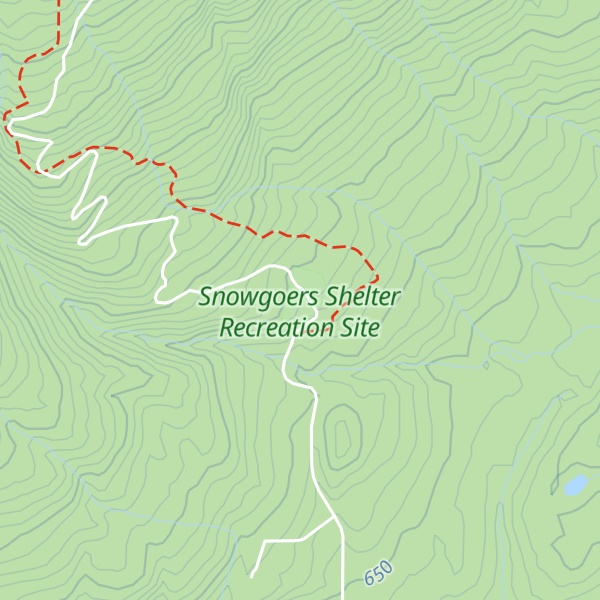 Map of Snowgoers Shelter