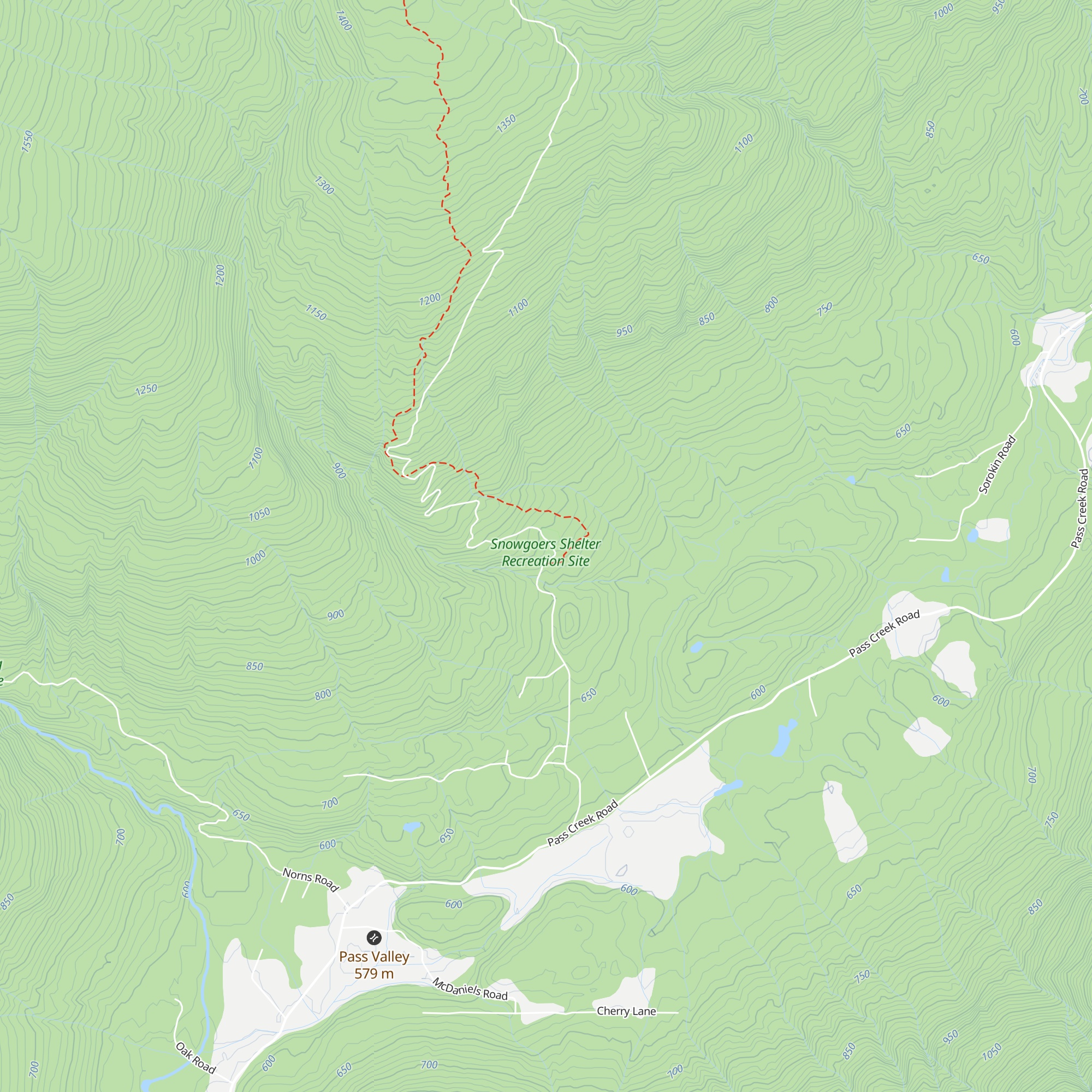 Snowgoers Shelter map