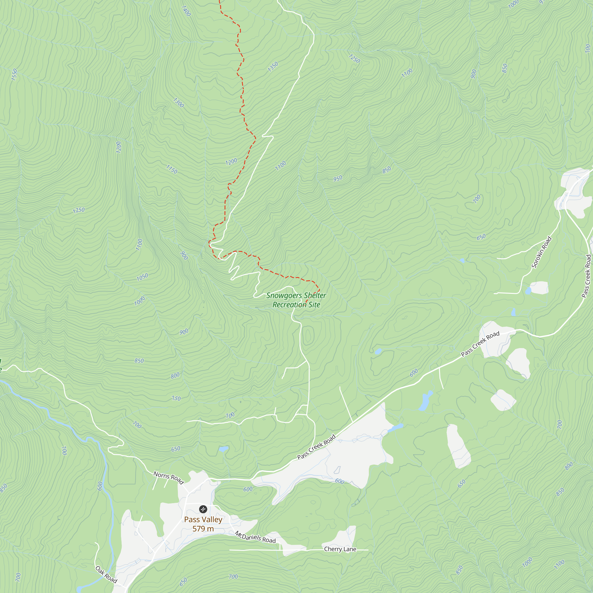 Snowgoers Shelter map
