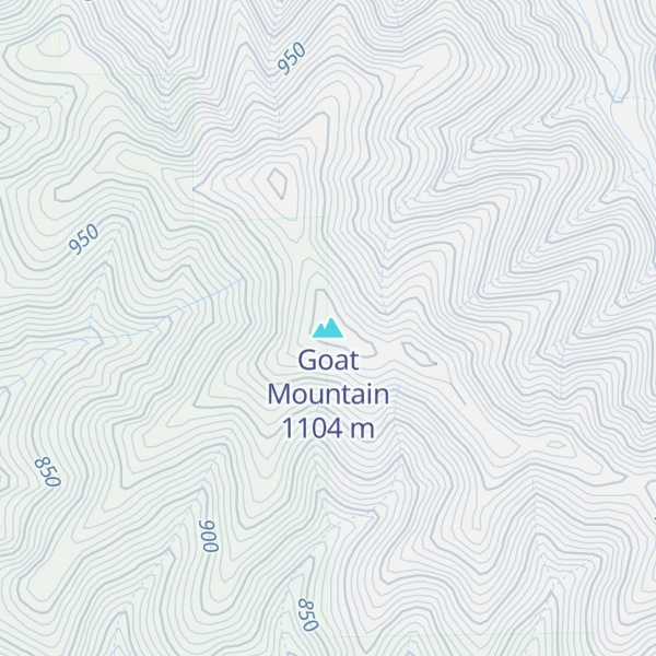 Map of Goat Mountain