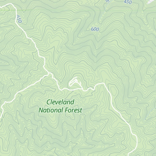 Map of Sierra Peak