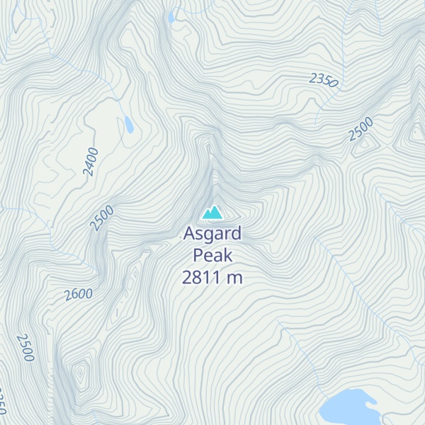 Map of Asgard Peak