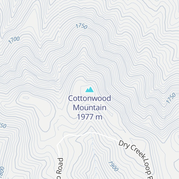 Map of Cottonwood Mountain