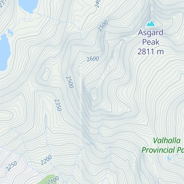 Map of Midgard Peak