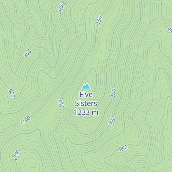 Map of Five Sisters