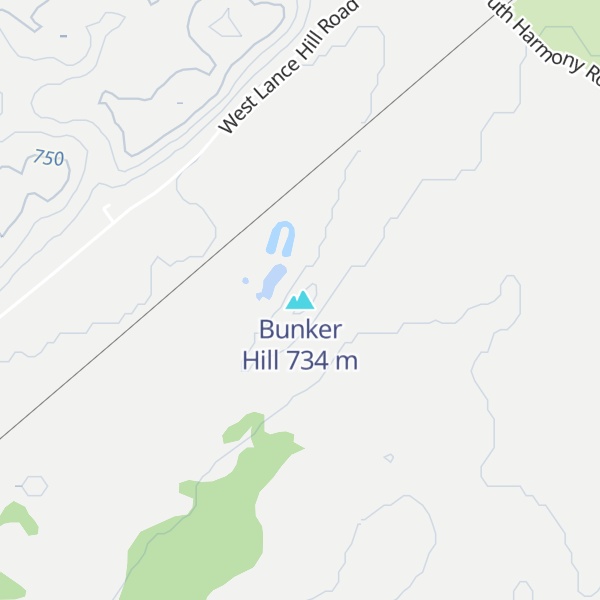 Map of Bunker Hill