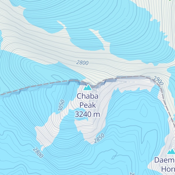 Map of Chaba Peak