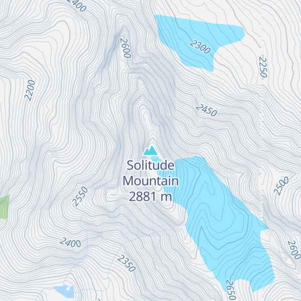 Map of Solitude Mountain