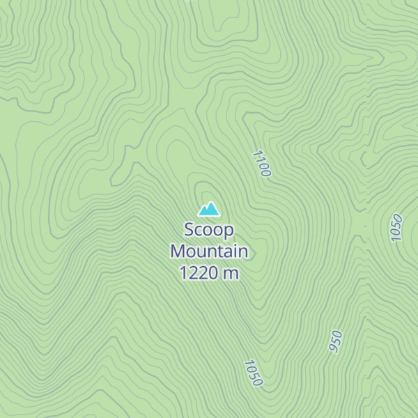 Map of Scoop Mountain