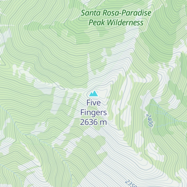 Map of Five Fingers