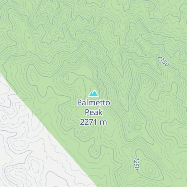 Map of Palmetto Peak