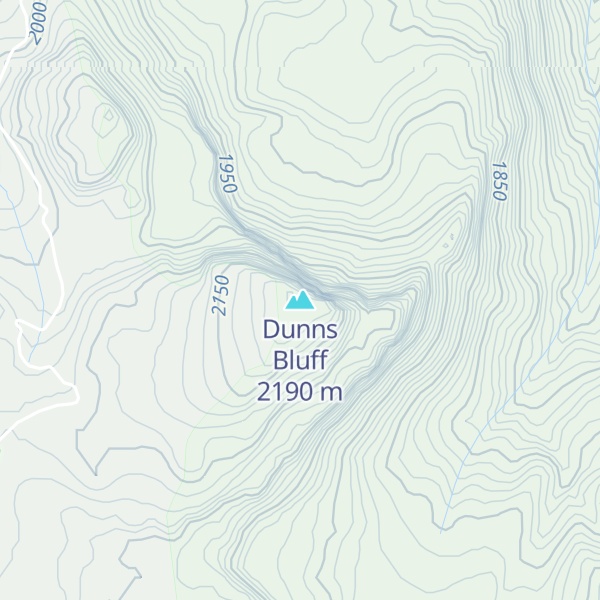 Map of Dunns Bluff