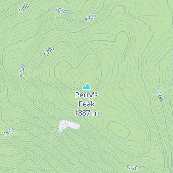 Map of Perry's Peak