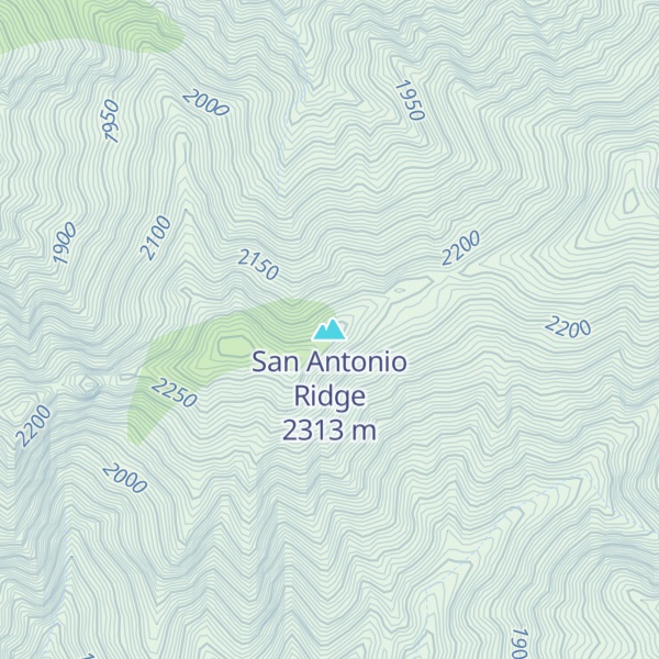 Map of San Antonio Ridge