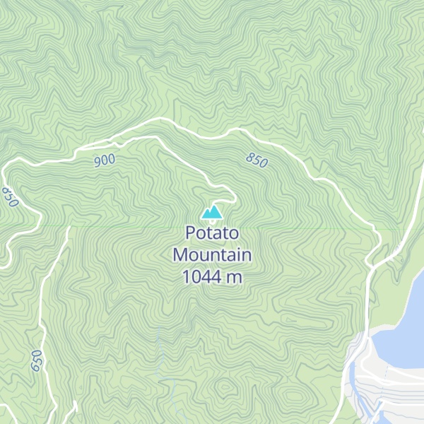 Map of Potato Mountain
