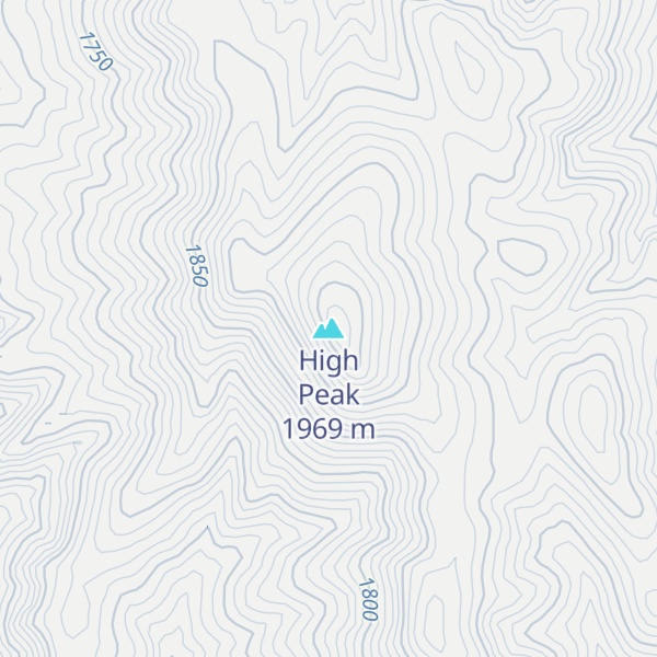 Map of High Peak