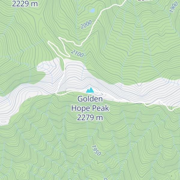 Map of Golden Hope Peak