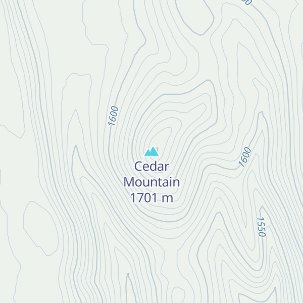 Map of Cedar Mountain