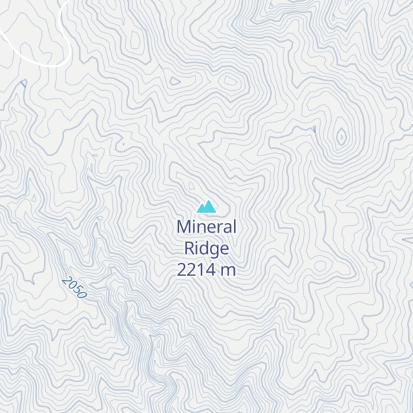 Map of Mineral Ridge