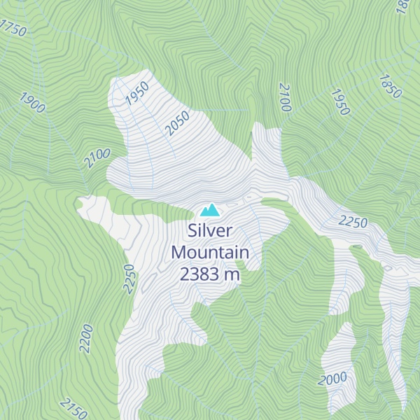Map of Silver Mountain