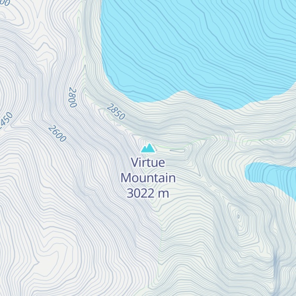 Map of Virtue Mountain