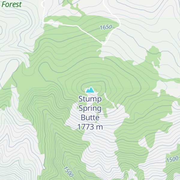 Map of Stump Spring Butte