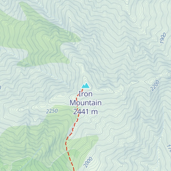 Map of Iron Mountain
