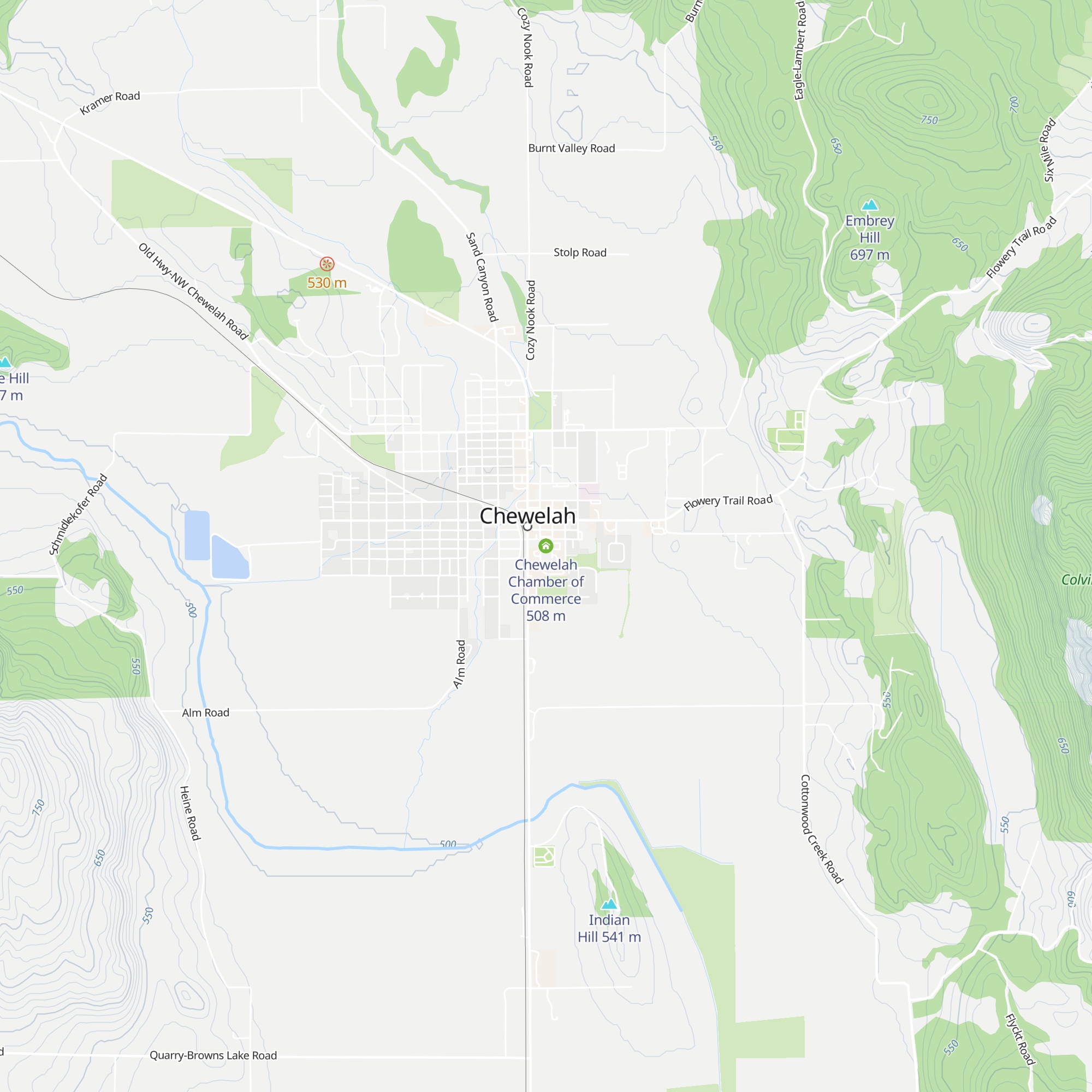 Chewelah Chamber of Commerce map