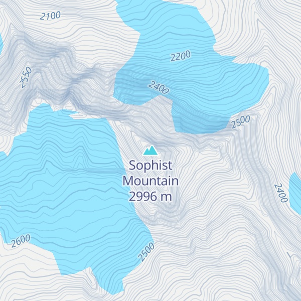 Map of Sophist Mountain