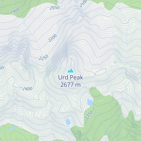 Map of Urd Peak