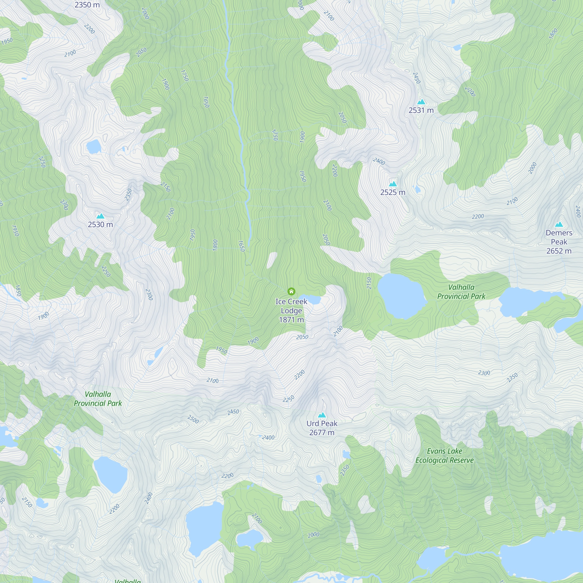 Ice Creek Lodge map