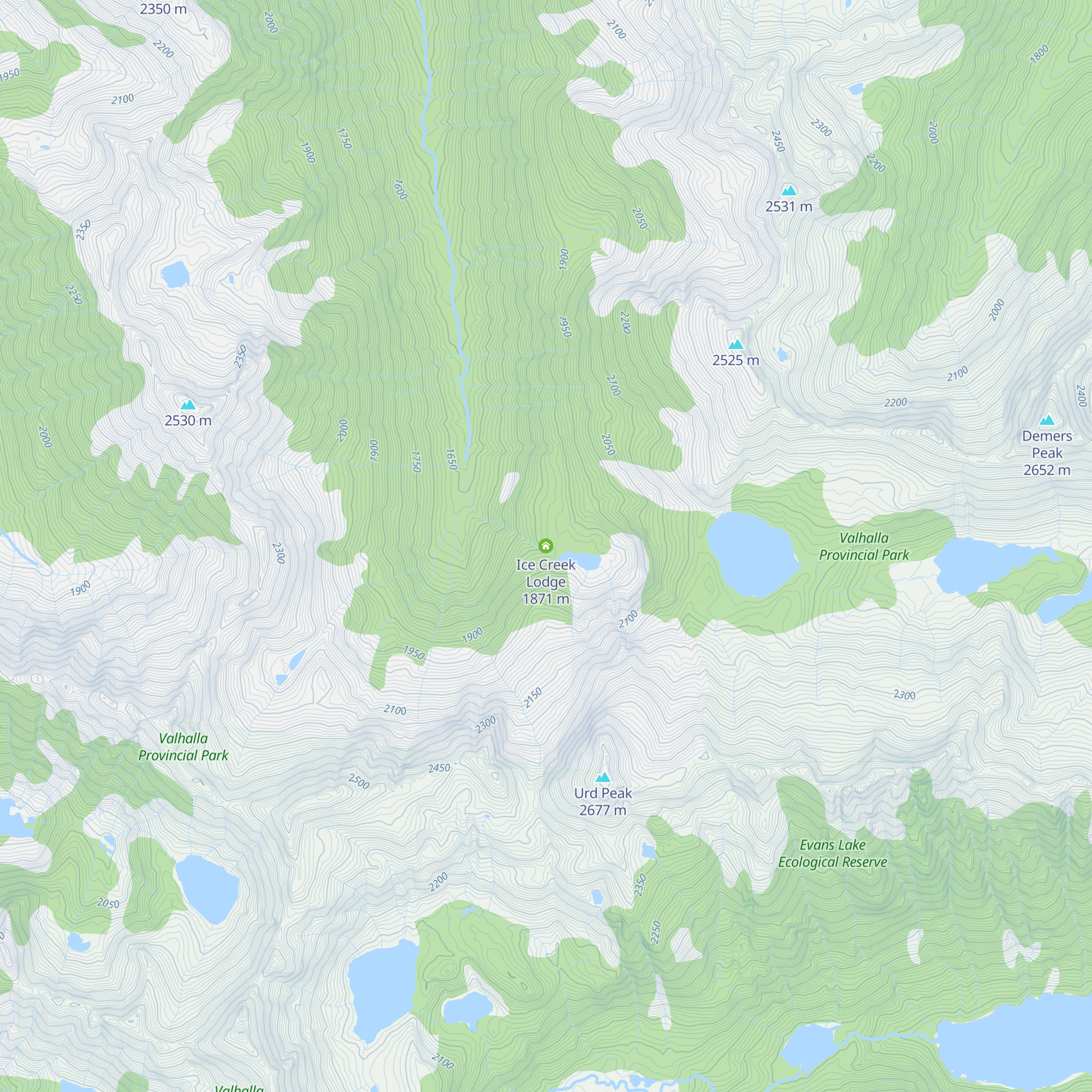 Ice Creek Lodge map
