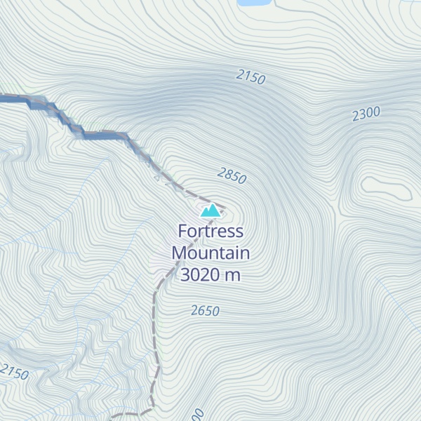 Map of Fortress Mountain