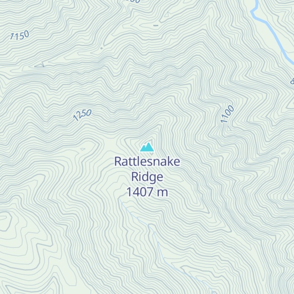 Map of Rattlesnake Ridge