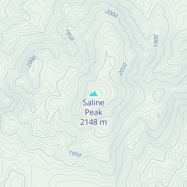 Map of Saline Peak
