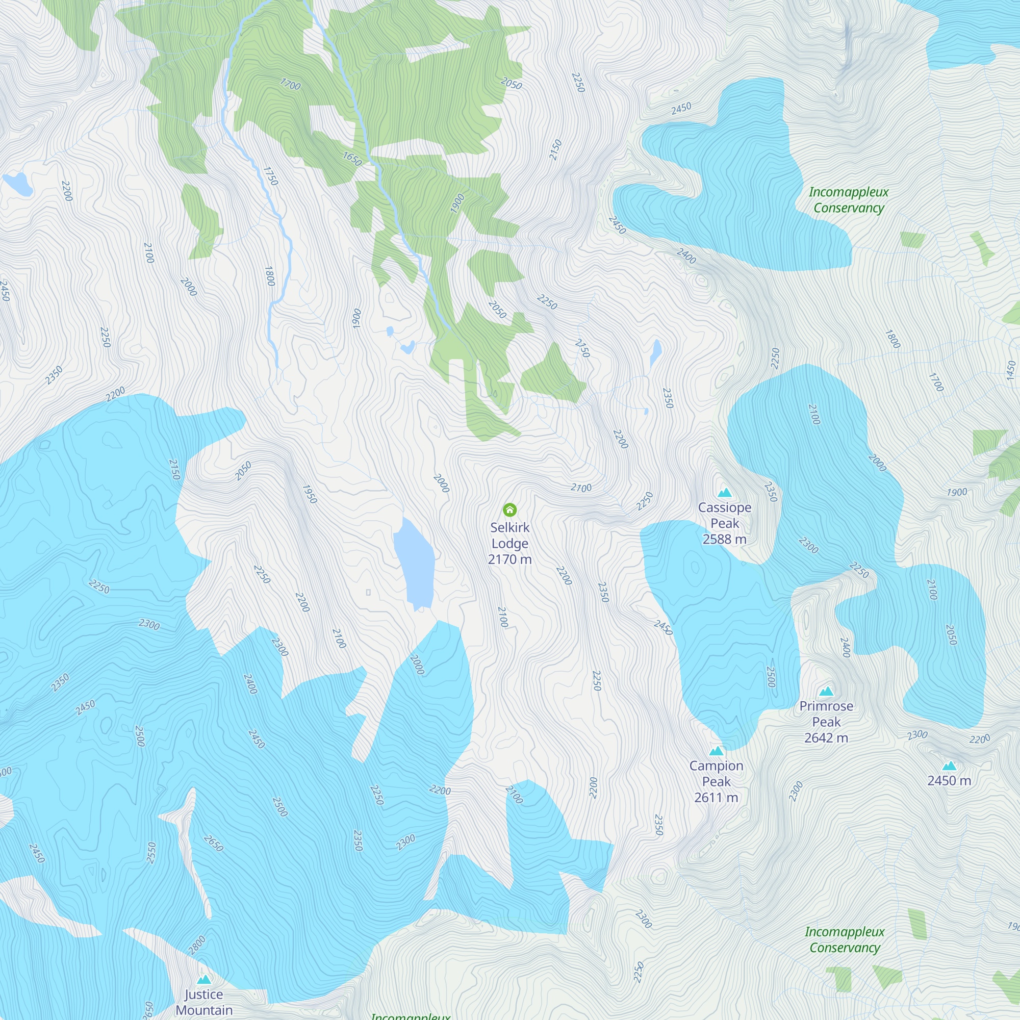 Selkirk Lodge map