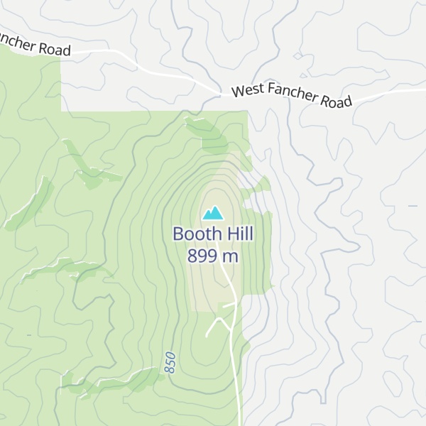 Map of Booth Hill