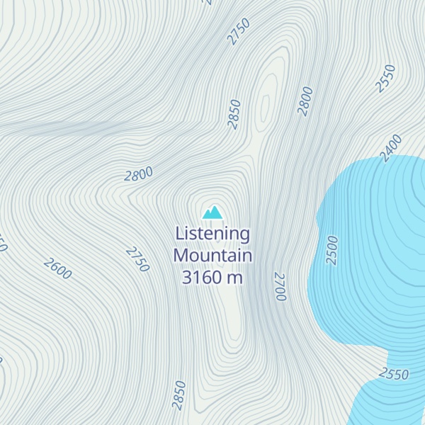 Map of Listening Mountain