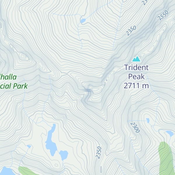 Map of Lucifer Peak