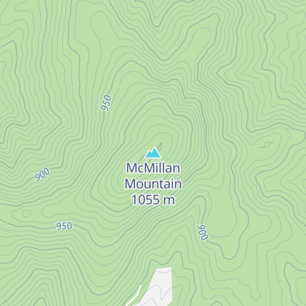 Map of McMillan Mountain