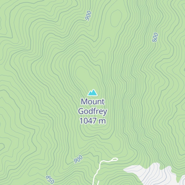 Map of Mount Godfrey