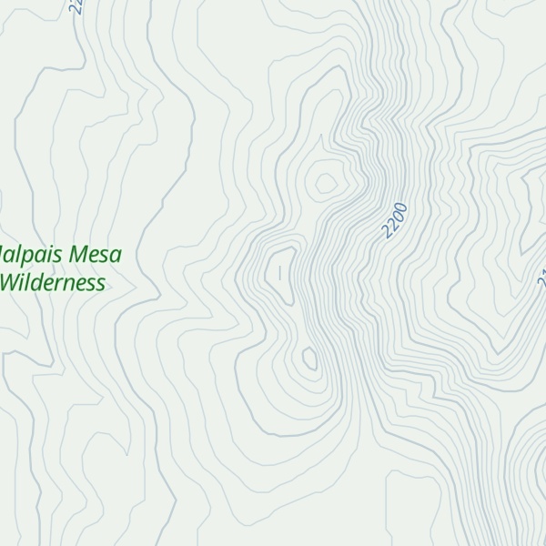 Map of Malpais Mesa