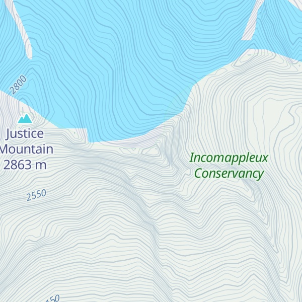 Map of Prudence Peak
