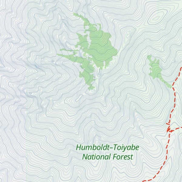 Map of Sawtooth Mountain