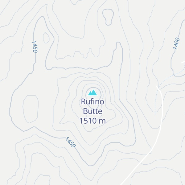 Map of Rufino Butte