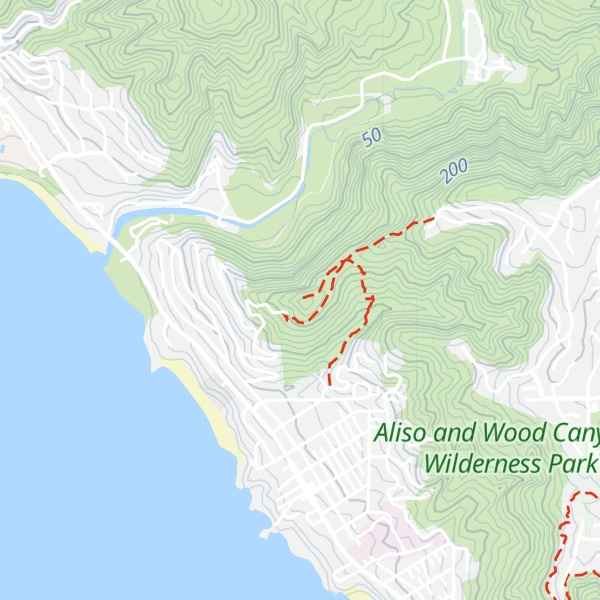 Map of Aliso Peak