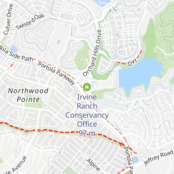Map of Irvine Ranch Conservancy Office