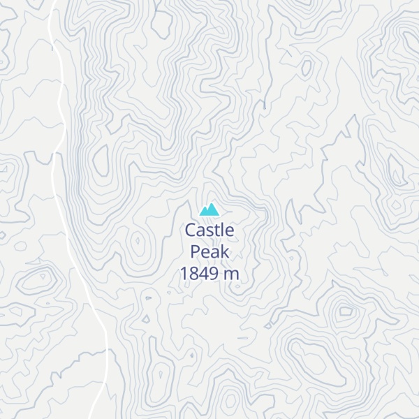 Map of Castle Peak