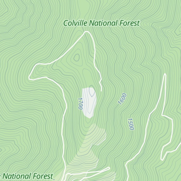 Map of Old Dominion Mountain