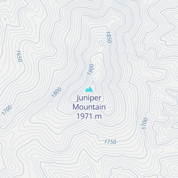 Map of Juniper Mountain